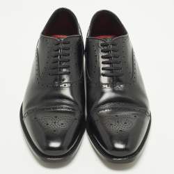 Pre Owned CH Carolina Herrera Size 41.5 Black Leather Brogues