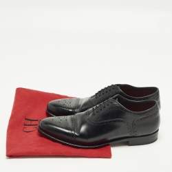 Pre Owned CH Carolina Herrera Size 41.5 Black Leather Brogues