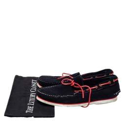 CH Carolina Herrera Black Suede Loafers Size 41