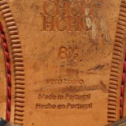 Pre Owned CH Carolina Herrera Dark Brown Suede Ankle Boots Size 42.5