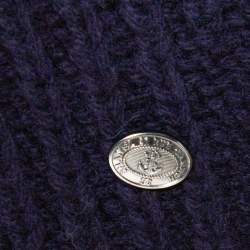 Chanel Indigo Wool Cable Knit Pullover M