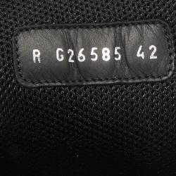 Chanel Black Leather And Suede CC High Top Sneakers Size 42