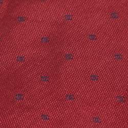 Chanel Red CC Logo Silk Tie 