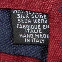 Chanel Red CC Logo Silk Tie 