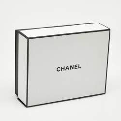 Pre Owned Chanel Blue CC Jacquard Silk Tie