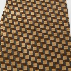 Pre Owned Chanel Beige Jacquard Traditional Tie 