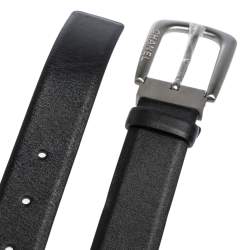 Chanel Black Soft Leather Buckle Belt 95CM