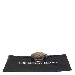 Chanel Black Leather Buckle Belt 95CM