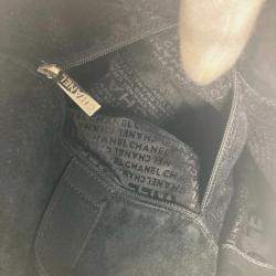  Chanel Leather Black CC  Flap Crossbody Shoulder Bag