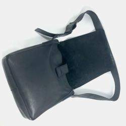  Chanel Leather Black CC  Flap Crossbody Shoulder Bag