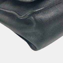  Chanel Leather Black CC  Flap Crossbody Shoulder Bag