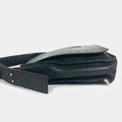  Chanel Leather Black CC  Flap Crossbody Shoulder Bag