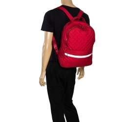 Chanel Red Quilted Nylon Coco Cocoon Backpack