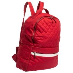 Chanel Red Quilted Nylon Coco Cocoon Backpack
