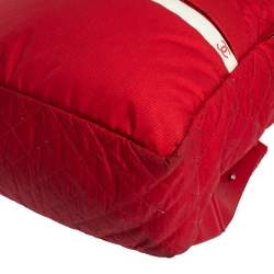 Chanel Red Quilted Nylon Coco Cocoon Backpack
