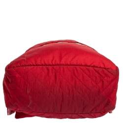 Chanel Red Quilted Nylon Coco Cocoon Backpack