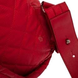 Chanel Red Quilted Nylon Coco Cocoon Backpack