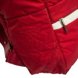 Chanel Red Quilted Nylon Coco Cocoon Backpack