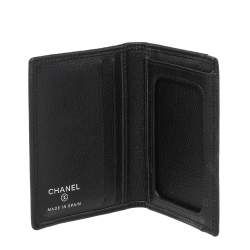Chanel Black Caviar Leather Bifold Wallet