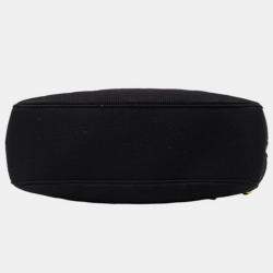 Chanel Black Jersey CC Chevron Pocket Camera Bag