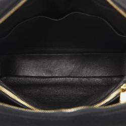 Chanel Black Jersey CC Chevron Pocket Camera Bag