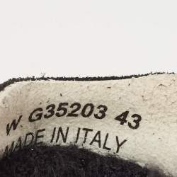 Chanel Black Suede and Tweed CC Low Top Sneakers Size 43