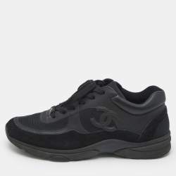 パーツ CHANEL MENS Chanel White Leather Interlocking CC Logo Low Top Sneakers