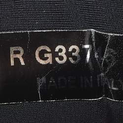 Pre Owned Chanel Black Nylon and Leather CC Low Top Sneakers Size 43