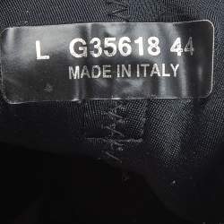 Pre Owned Chanel Black Fabric and Suede CC Low Top Sneakers Size 44