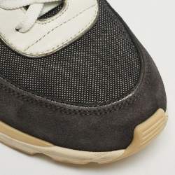 مملوكة مسبقًا حذاء رياضي شانيل سي سي جلد وسويدي متعدد الألوان برباط مقاس 41