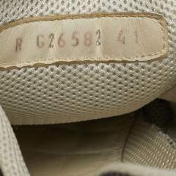 مملوكة مسبقًا حذاء رياضي شانيل سي سي جلد وسويدي متعدد الألوان برباط مقاس 41