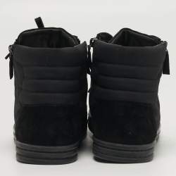 مملوكة مسبقًا حذاء رياضي شانيل سي سي كانفاس وجلد سويدي بلونين مقاس 41مرتفع من أعلى 