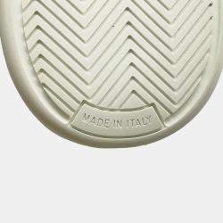 Pre Owned Chanel High Cut Sneakers White Leather Size 41