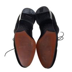 Chanel Black Suede Oxfords Size 43