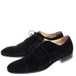 Chanel Black Suede Oxfords Size 43