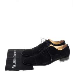 Chanel Black Suede Oxfords Size 43