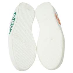 Pre Owned Chanel x Pharrell White Canvas Graffiti Low-Top Sneakers Size 41