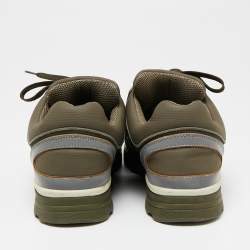 Chanel Multicolor Suede and Leather CC Low-Top Sneakers Size 43