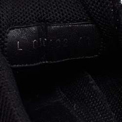 Chanel Black Lurex And Fabric CC Low Top Sneakers Size 41