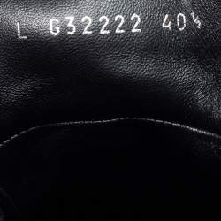 Chanel Black Mesh and Leather CC Cap Toe High Top Sneakers Size 40.5 