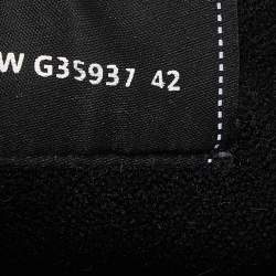 مملوكة مسبقًا Chanel Black Perforated Leather Logo Low Top Sneakers Size 42