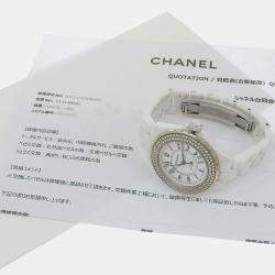 Chanel White Ceramic J12 H0970 Automatic Men's Wristwatch 38 mm