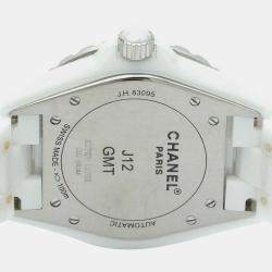 Chanel White Ceramic J12 H2126 Automatic Men's Wristwatch 42 mm