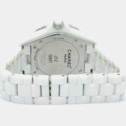 Chanel White Ceramic J12 H2126 Automatic Men's Wristwatch 42 mm