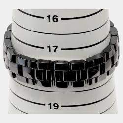 Chanel Black Ceramic Diamond J12 H1757 Automatic Men's Wristwatch 40 mm
