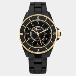 Chanel Black Ceramic J12 H2918 Automatic Men's Wristwatch 42 mm