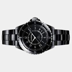 Chanel Black Ceramic J12 H5697 Automatic Men's Wristwatch 38 mm