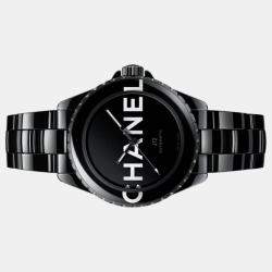 Chanel Black Ceramic J12 H7418 Automatic Men's Wristwatch 38 mm