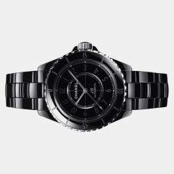 Chanel Black Ceramic J12 H6185 Automatic Men's Wristwatch 38 mm