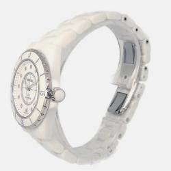 Chanel J12 H1629 Automatic White Ceramic Men's Wristwatch 39 mm